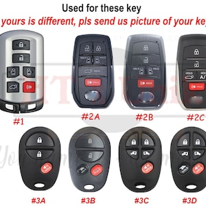 Sienna Tacoma Tundra Fob Protect Sequoia Solara Highlander Key Fob Cover Case Alphard Vellfire HV Voxy Noah Sienta Esquire Harrier Previa