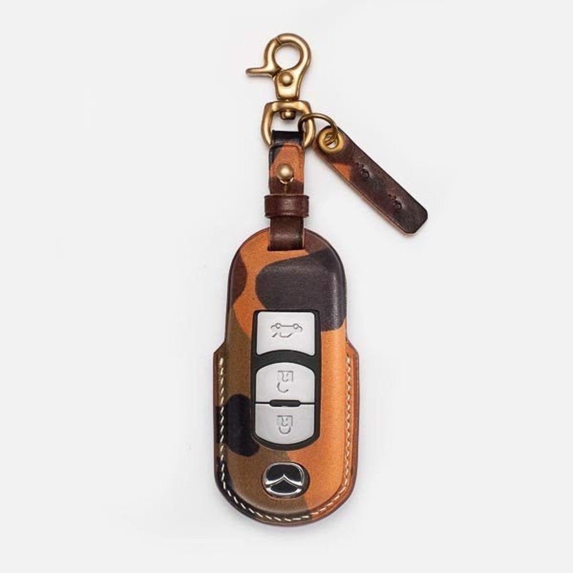 Mazda Custom Leather Key Fob Cover Mazda Keyless Entry Remote Etsy