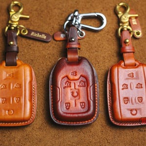 For 2024 Denali Key Fob Cover Case 2024 Chevy Suburban Fob Protect Tahoe Silverado 1500 2500 3500 Colorado g-m-c Yukon Acadia Denali XL Case