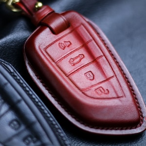 For Supra A90 Mk5 Supra Leather Key Fob Cover Case 2022 2023 2024 A91 Mk4 Mk5 GR Supra Keyless Remote Holder Supra KeyChain