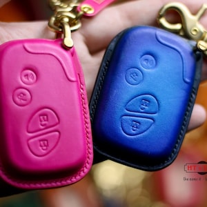 Cover 2025 Lexuss Nx Gx Ls Lc Ux Es Lx 600 LC 500 LS 500 LS 600 Ux 200 Es 350 Rx 350 570 Leather Key Fob Cover Case Keychain Remote Holder