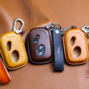 Cover Lexuss Nx Gx Ls Lc Ux Es Lx 600 LC 500 LS 500 LS 600 Ux 200 Es 350 Rx 350 570 Leather Key Fob Cover Case Keychain Remote Fob Holder