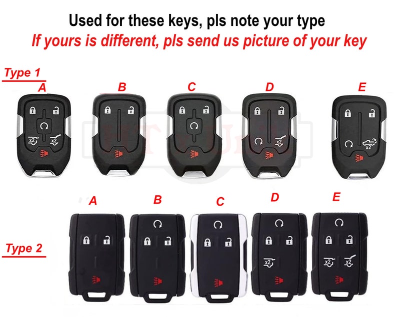 Yukon Xl Denali Tahoe Leather Key Fob Cover Case 2021 2022 Gmc Etsy