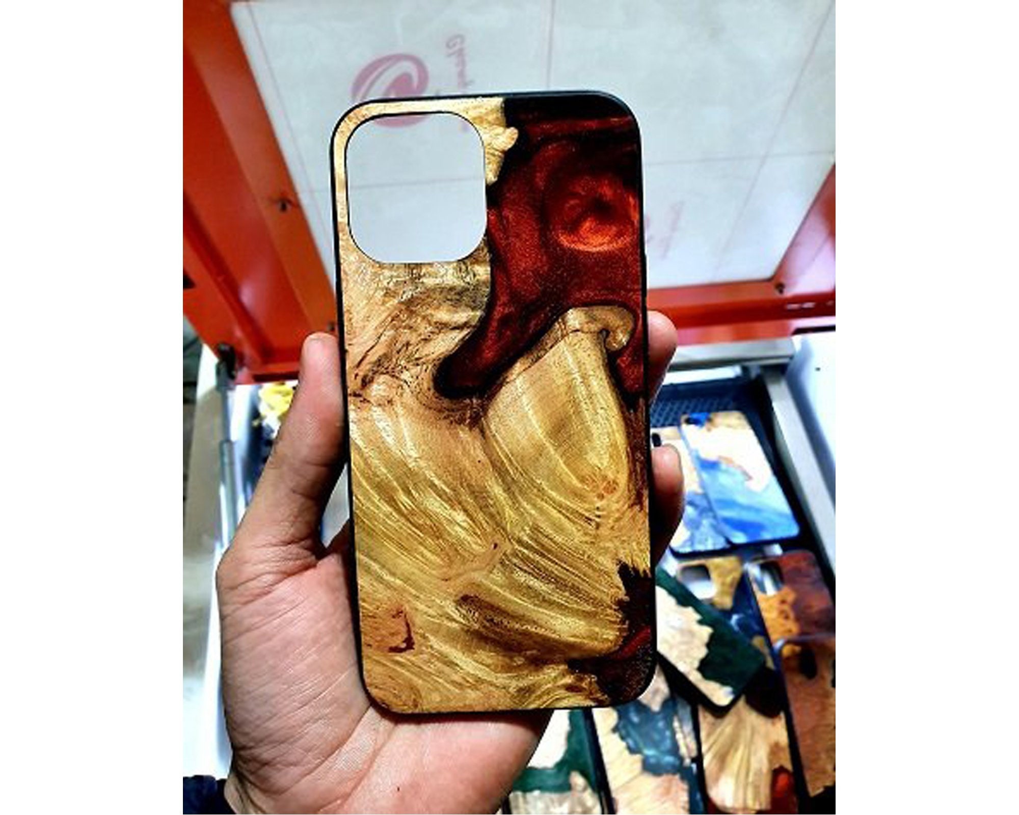 Real Wood Epoxy Resin Phone Case iPhone 12 11 Pro Pro Max Etsy