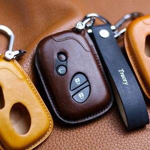 4 Types 2025 Lexuss LS LX Lc Ux Nx Gs Rx Es Gx Rc Is Hs Leather Key Fob Cover Case 2024 Lexuss Ls600 Lx570 Lx600 Sport Keychain Holder