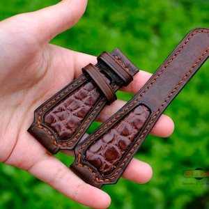 Unique Watch Strap Men Women, Custom Leather Watch Band, Leather Watch Strap 16mm 18mm 20mm 22mm 24mm, Apple Watch Band 38mm 40mm 42mm 44mm