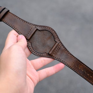 Leather Bund Strap, Bund Watch Band 16mm 18mm 20mm 22mm 24mm, Leather Watch Band, Leather Watch Strap, apples Bund Band, Cuff Band Strap