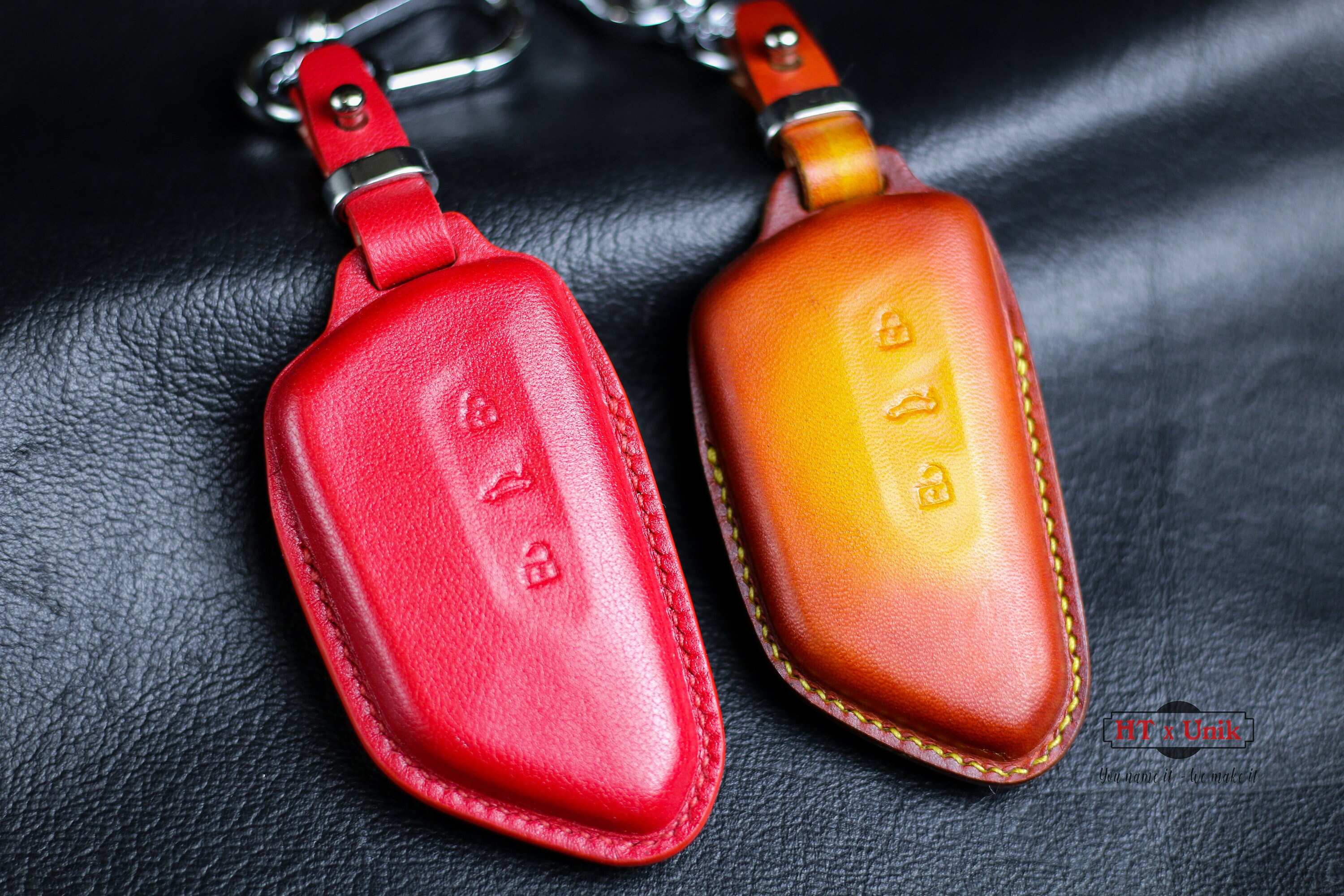 For 2023 2024 Atlas Cross Sport Key Fob Cover Leather Keychain Keyless ...