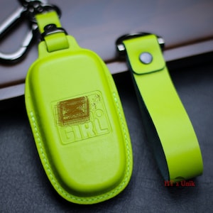 Chryslerr Schlüsselanhänger Cover Leder Grand Cherokee Compass 300 200 Ramm 1500 Challenger Ladegerät Dart Durango SRT Filet 500 Keyless Fob Halter