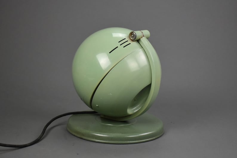 Vintage Green Medical Bauhaus Table lamp from 1930,Industrial Still Klein Hohensonne S 100 Original Hanau Light,Vintage Decor Lamp, MCM zdjęcie 6