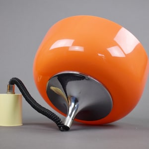 Vintage Meblo Guzzini Orange Original Hängeleuchte, Guzzini Orange Deckenlampe, Mid Century Modern Leuchte Vintage 70er Jahre, Jugoslawien