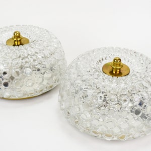 Set of 2 Large Flush Mounth by Helena Tynell for Limburg, Germany Vintage Wall Lamp, Hollywood Regency Wall Light, Flush Mounth Lamp 70s MCM