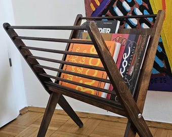Mid Century Modern Magazine Rack by Niko Kralj for Stol Kamnik