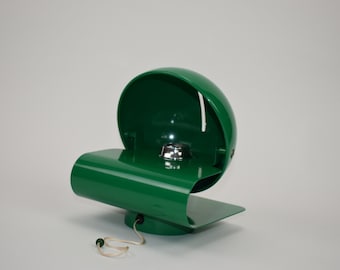 Very Rare Green Vintage Wall Lamp, Bugia Meblo Guzzini, Giuseppe Cormio, MCM 70'S Lamp Design, Italy 70s, Atomic Light, Vintage Wall Lamp