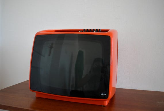 T.V Space Age Portable Tv From Yugoslavia/ Vintage Home Decor