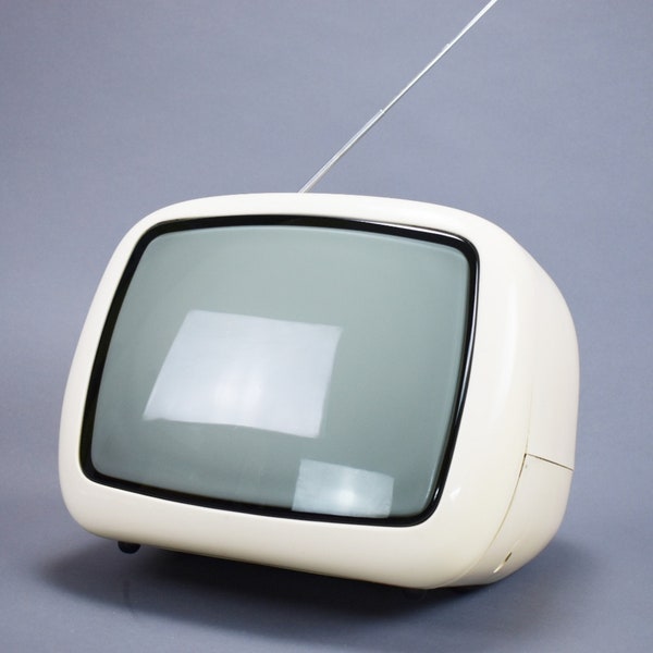 Space Age Portable Tv White Iskra Minirama, Vintage Tv, Yugoslavia 70s, White Portable Tv, Atomic, Vintage Home Decor, Retro White, MCM Tv