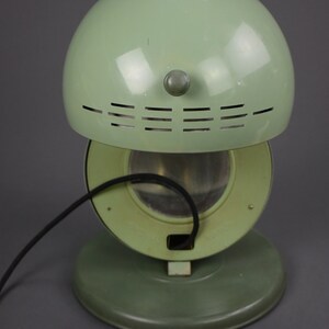 Vintage Green Medical Bauhaus Table lamp from 1930,Industrial Still Klein Hohensonne S 100 Original Hanau Light,Vintage Decor Lamp, MCM zdjęcie 2