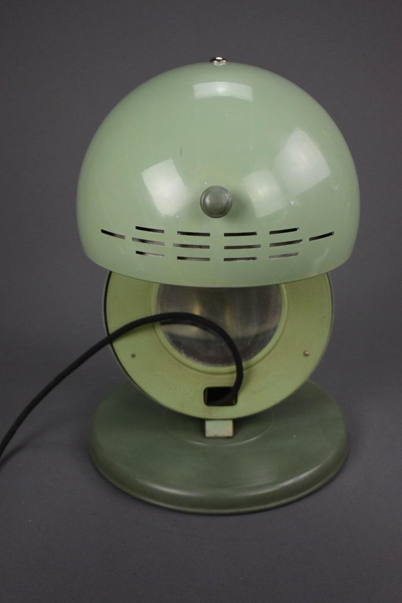 Vintage Green Medical Bauhaus Table lamp from 1930,Industrial Still Klein Hohensonne S 100 Original Hanau Light,Vintage Decor Lamp, MCM zdjęcie 2