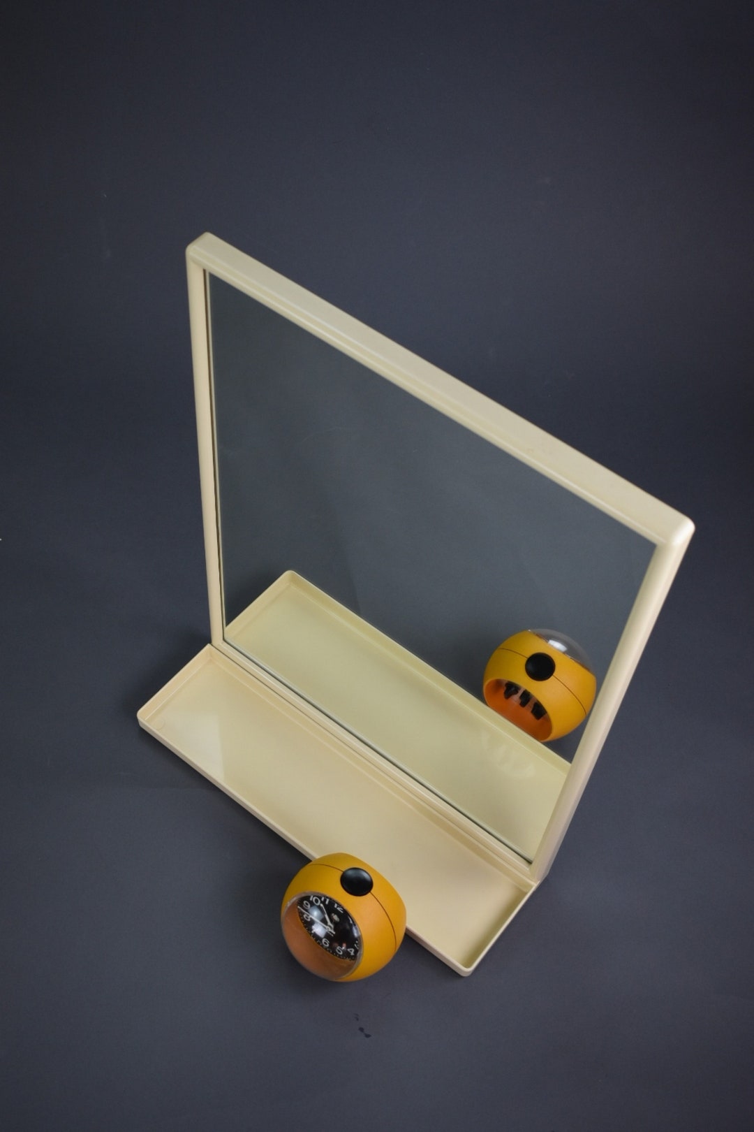 Vintage Plastic Wall Mirror Bathroom Retro Mirror Mid Etsy