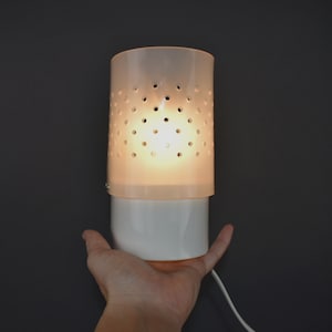 Vintage Plexiglass White Wall Lamp, Space Age Wall Light, Yugoslavia 80s Light Design, Mid Century Modern Wall Light, 1970&#39;s Vintage Light