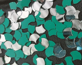 700 piezas de arte y artesanía Lippan, arte Lippan con forma de lámpara Diya, espejo indio, arte de bordado con espejo