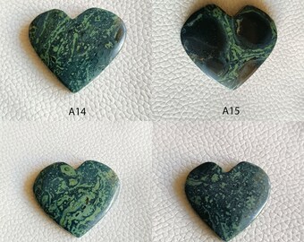 Piedra preciosa de corazón de galaxia estelar, corazón de jaspe kambaba, piedra de corazón de jaspe, piedra tallada de cristal curativo, corazón de joyería de jaspe kambaba