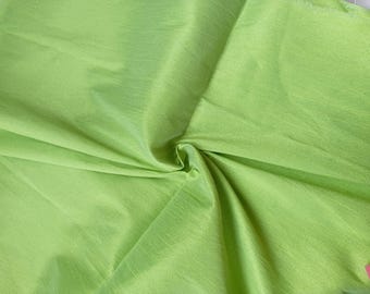 Tela Dupioni Verde Kelly, Tela Dupioni de Seda Cruda, Seda Sintética, Tela de Seda Dupioni,