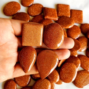 Golden Sandstone Gemstone, Gold Sandstone Crystal, Golden Sandstone Cabochon For Art & Crafts and Jewelry, Pendant