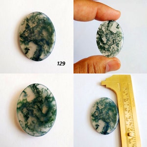 Ágata musgosa, Pedra de ágata musgosa, Ágata musgosa natural, Cabochão de ágata musgosa, Pedra preciosa, Cabochão de ágata musgosa, Uso em joias, Metalurgia, Ágata musgosa solta A1