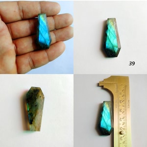 Cabochão em formato de caixão de labradorita, pedra preciosa de labradorita para caixão no atacado, caixão de labradorita de qualidade A1 para joalheria, multipreço