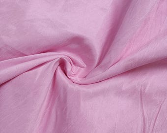 Tela Dupioni rosa bebé, tela Dupioni de seda cruda, seda sintética, tela de seda Dupioni,