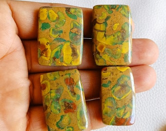 Azubilit Jaspis Ädelsten - Naturlig Fruktig Jaspis Cabochon - Fruktig Jaspis Fancy Stone - Fruktig Jaspis Partihandel Kristaller För Smycken