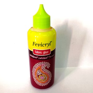 5 Bottles 80ml Fevicryl, Fevicryl Glue, Fevicryl Glue For Art & Crafts Supplies and Rhinestones