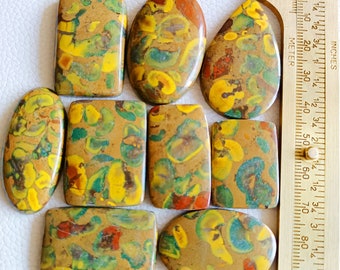 Azubilit Jaspis Ädelsten - Naturlig Fruktig Jaspis Cabochon - Fruktig Jaspis Fancy Stone - Fruktig Jaspis Partihandel Kristaller För Smycken