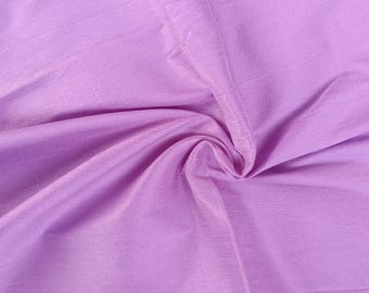 Lavender Colour Silk Dupioni Fabric, Faux Silk, Light Purple Dupioni Polyester Silk Fabric for Wedding and Bridal dresses