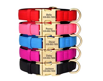 Personalized Waterproof Dog Collar: Engraved ID Tag, Anti-Lost