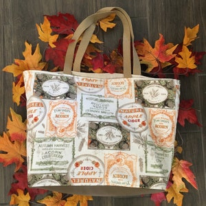 Handmade tote bag – Fall and Autumn!