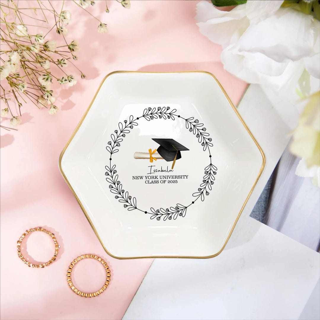 Custom Graduation Ring Dish, Grad Gift, Graduation Gift, Graduation ...
