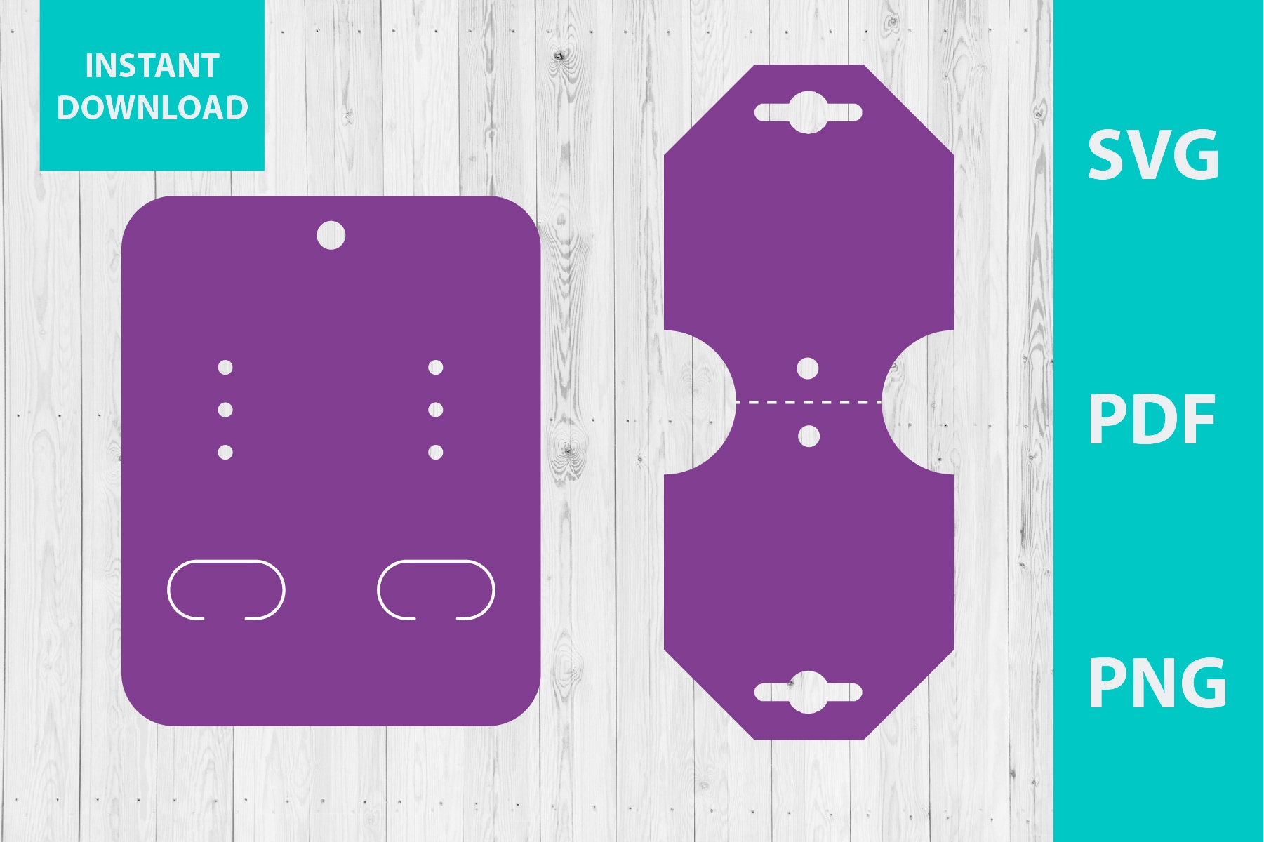 Earring Display Template Svg Earring Box Svg Earring Svg Etsy