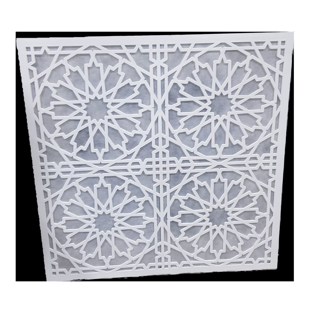Modern Square Ceiling Panels (23.62''x23.62'') (SELCUK-WHITE) - Etsy