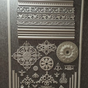 Paintable Wall Bead Plug-in Corner Motif 4 Cm Made from long-lasting high-quality plastic - 10 Pieces Packged