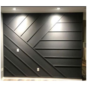 Panels with a width of 1.57 inches, Ready to Assemble Wall Moulding Kit.