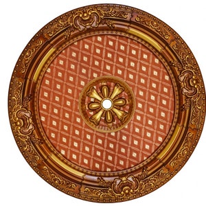 Round Ceiling Medallion for Chandeliers 90 cm 35,43&#39;&#39;