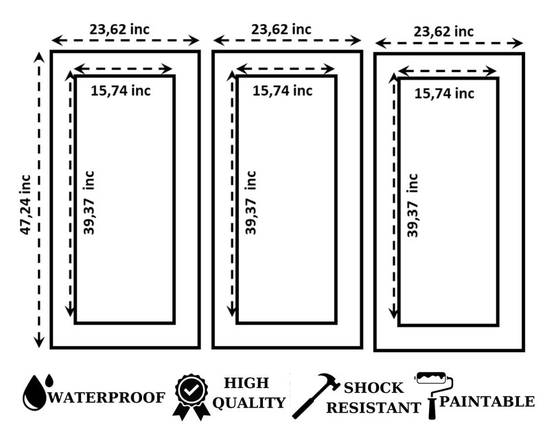 Gold Wall Trim Wall Tile Design Wall Trim Set Precut Etsy