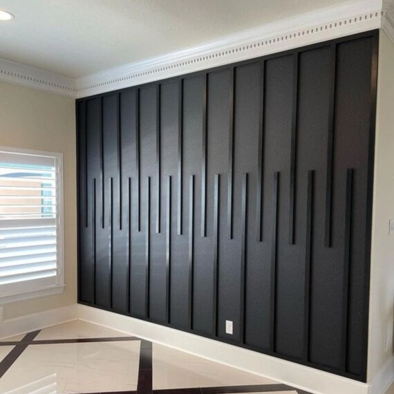 Ready to Assemble Wall Moulding Kit. Panels with a width of 1.57 inches