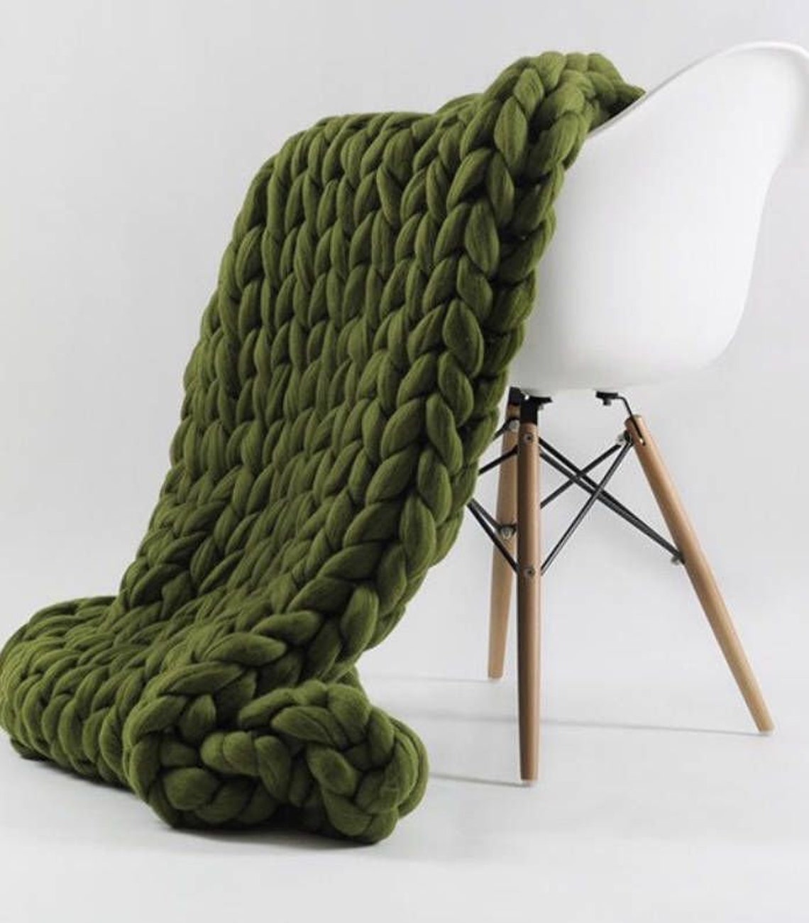 Chunky knit Home Decor knotted blanket weighted blanket | Etsy