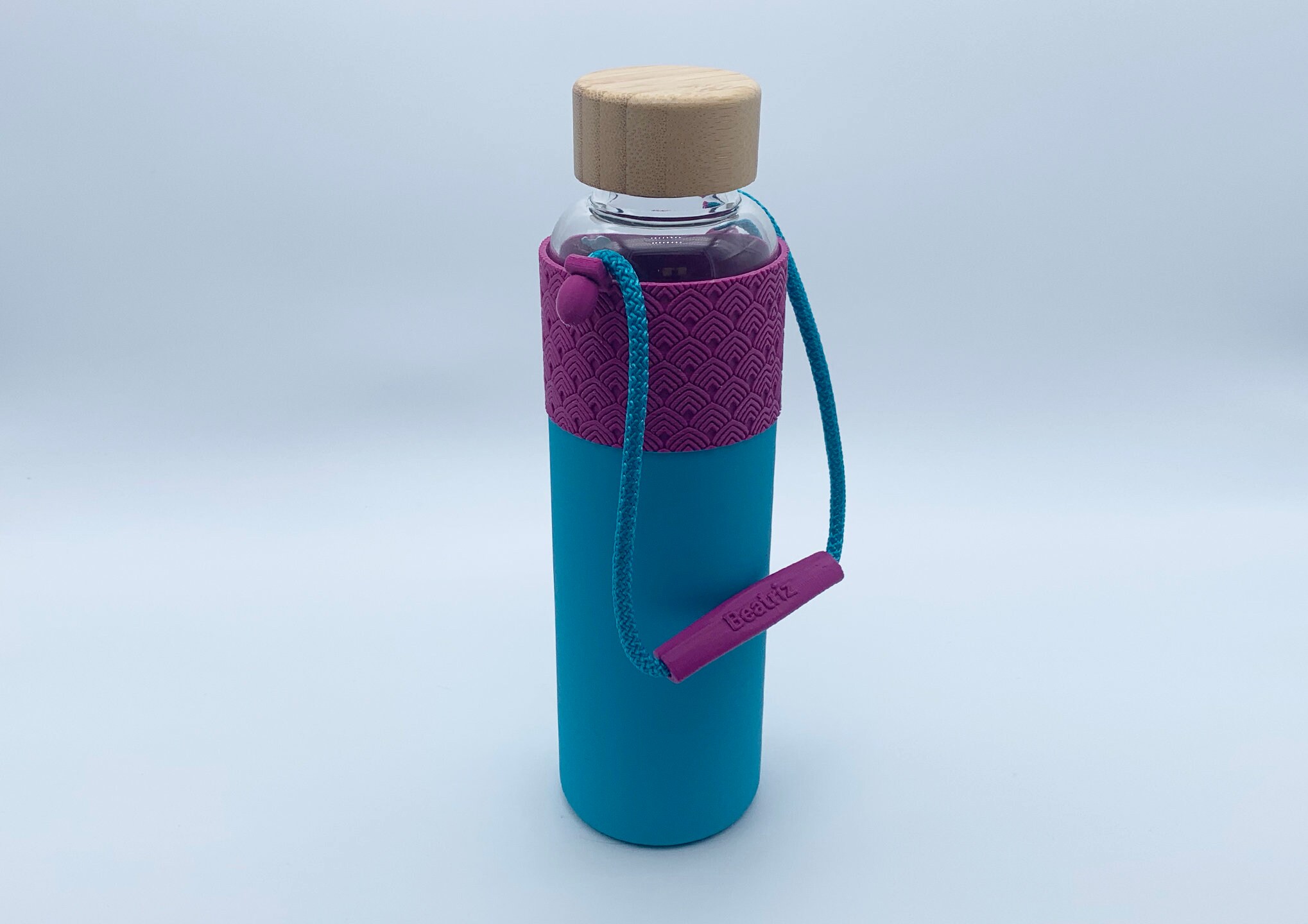 Custom glass bottle with 3D printing 'Delhi' 550 ml | Etsy