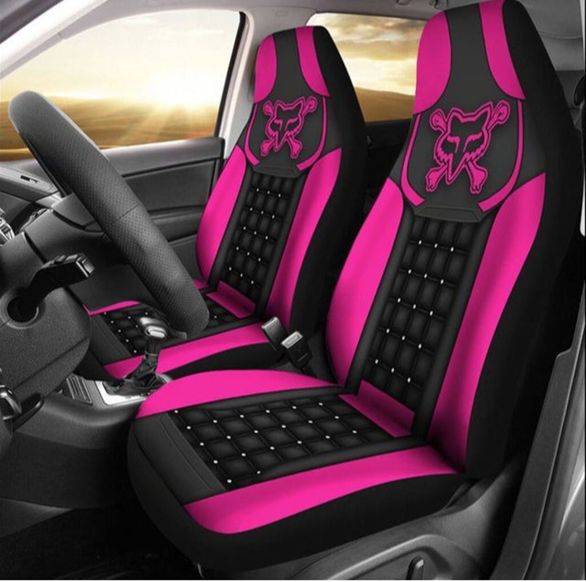 Fox Car Seat Covers Fox Racing Of Car Seat Covers Top Etsy