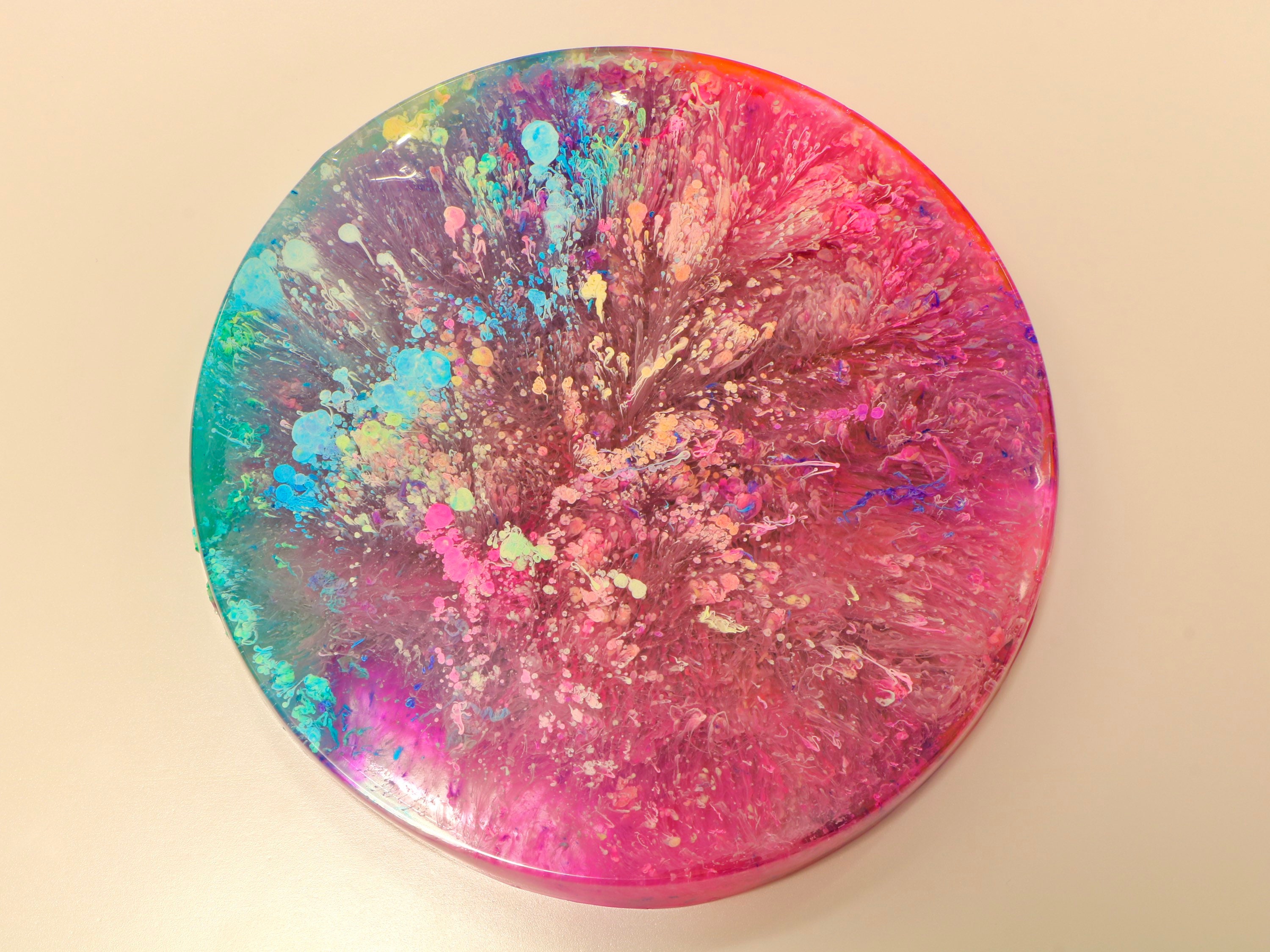 Resin Art Coaster Etsy