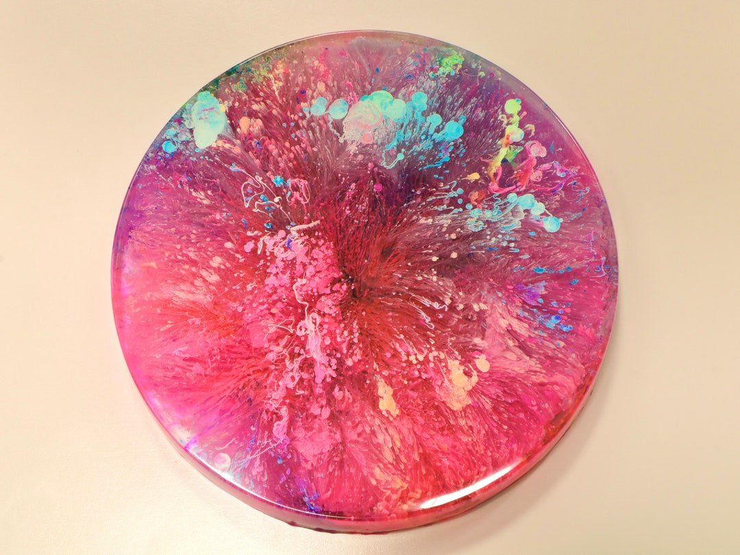 Resin Art Coaster Etsy